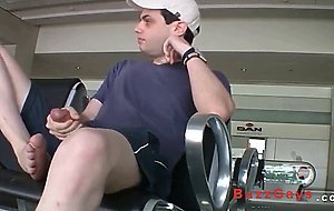 Public Masturbation with Huge Cum