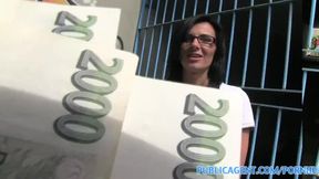 PublicSex Laura is fucked hard at the bottom of the public stairwell