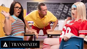 Oopsie! Khloe Kay And Izzy Wilde Take Turns Anal Gaping With Coach Pierce Paris!