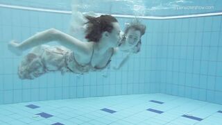 Two Hot Hairy Beauties Underwater