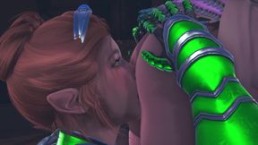 Redhead Elf Licks Step Sister's Pussy