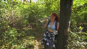 Step Mom's Secret Masturbation in Share Tent Turns Taboo Fuck!