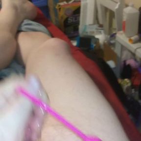 Late night masturbation with toys