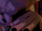 FTM Blowjob Packer, Messy Blowjob, Spit, Eye Contact