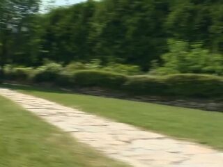 Jenny Baby EURO Anal Tiny Baby wench&Mike Angelo, David Perry outdoor, great booty, brunette hair Teaser#1