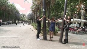 ”Spanish bitch humiliated in public”