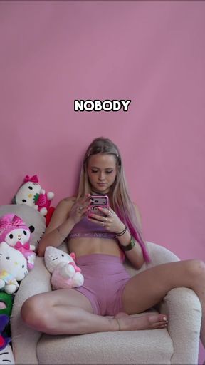 Girl sitting on couch with phone