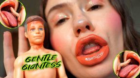 Gentle Giantess Nude dirty kiss and BJ
