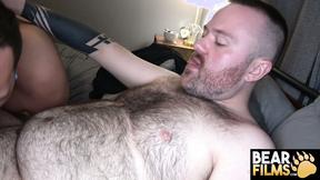 ”BEARFILMS Chipper Dane & Riley August Enjoys Bareback Session”