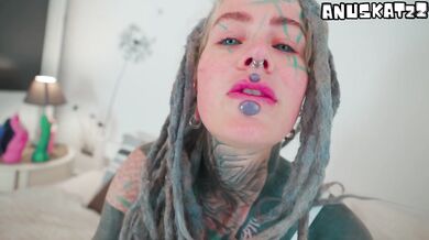 Horny Tattooed TEEN Solo Fucking Toy Dildo