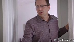 Milf's Birthday Surprise: Cum on Her Belly, Daddy Can't Watch