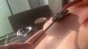 Palm paddle spanking and aftermath compilation from trip 4
