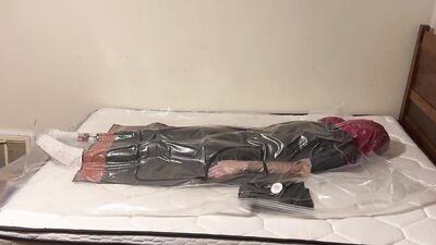 Nov 19 2023 - VacPacked with slvrbrboy1s sweaty shirt, my rubber and PVC aprons with my heavy PVC sheet