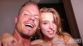 Petite German Lily Ray gets a hotel room pounding from a stranger!