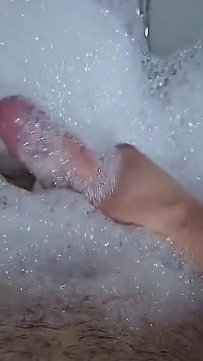 Strong Pennis Mastrubation in Wash Tub