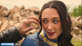 Sage Hunter Takes the Ghoul Hard Cock Until He Cums on Her Face - Fallout Porn Cosplay Parody