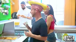 Raven Redmond, Alice March And Tony Rubino - Two Naughty Teens 18+ Share A Hotdog