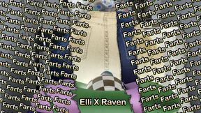 Bubbly Farts from Elli's Jeans and Red Leggings - Elli X Raven