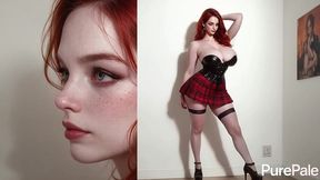 this flawless pale bitch completely lost her self-control from lust, obediently putting her tight ass under my fast thrusts [ai]