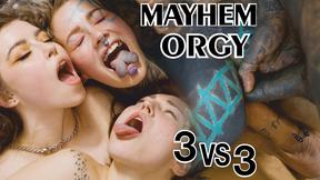 ”Anuskatzz Get double fucked & Finished Of With Some Nice Facial Over All 3 Girls”