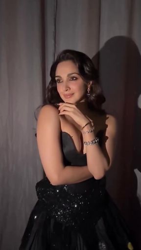Bollywood Beauty in Black Dress