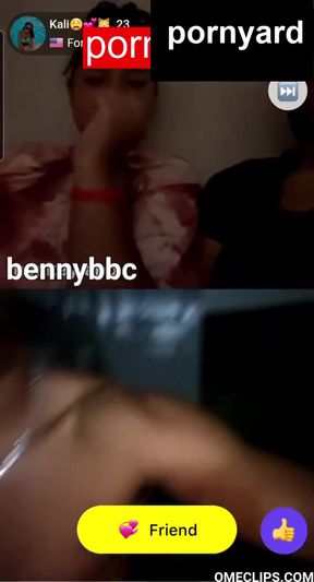 Webcam amateur shows her reaction to homemade porn