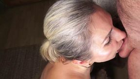 I thoroughly penetrated that mature vagabond all night on the table, resulting in a facial cumshot