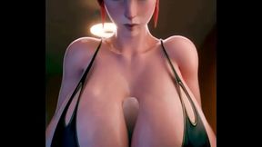 3D HQ Breast Expansion Big Tits Milky tits Brunette Solo POV Moaning