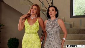 TUSHY Agatha Vega And Eve Sweet's First Ever Double Penetration in DP Orgy