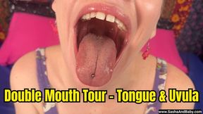 Double Mouth Tour - Tongue And Uvula Fetish