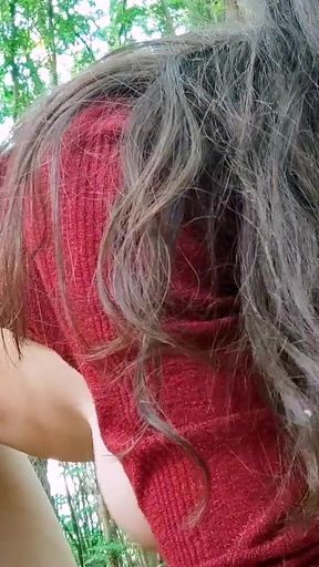 ANAL sex in the woods (DEEP ANAL CREAMPIE) - ElivaLove amateur couple   Clip 1