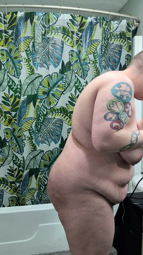 Chubby Goth Shaves Head