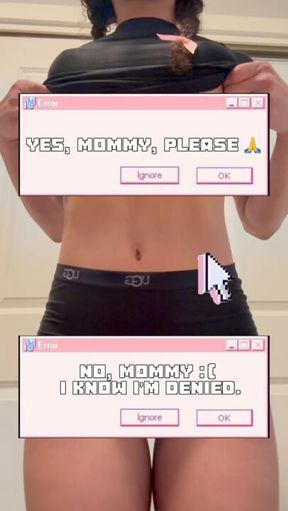 look at you leaking already… do you deserve to see it off?