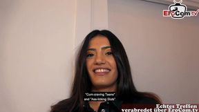 Old German nerd nails spicy Latina MILF during online date and gets to fuck her