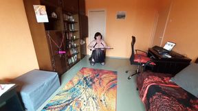 Fat slave vitgun is training for her Master's arrival, part 1.mp4