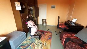 Fat slave vitgun is training for her Master's arrival, part 1.mp4
