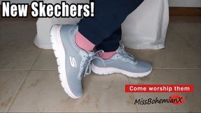 New Skechers Sneakers Tease - POV Shoe Fetish - MissBohemianX - HD MP4 (60fps)