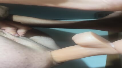 shemale dildo perfect shot, huge dildo