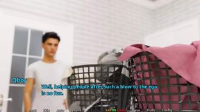 Masturbating in Bathroom and caught by stepsis