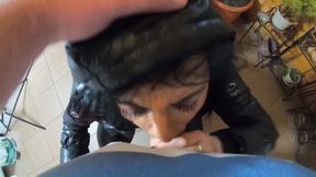 Preview-milfycalla- a Lot of Cum on My Black Down Jacket and Black Leather Leggings 216 P2