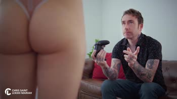 Chris Saint and Lexxxi Mariah - Lexxxi Mariah's Naughty Distraction: Chris Saint Can't Resist Her POV Blowjob