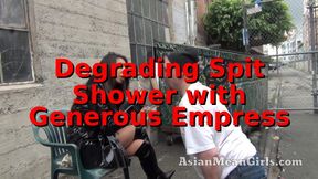 Degrading Spit Shower with Generous Empress