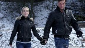 Slender blonde Nesty enjoys having 69 style sex