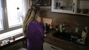 German MILF warms up with dirtiest piss soup