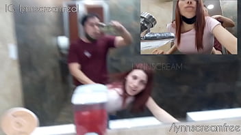 Risky public fuck at Mc Donald&#039_s bathroom until cum in ass - @lynnscreamreal Public Adventures part 1