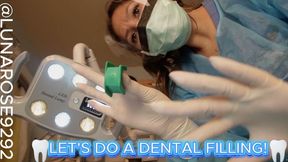 LET’S DO A DENTAL FILLING! Watch me in a professional manner give you a dental filling, you come in with discomfort and I discover you have a chipped front tooth and its needs repairing, watch me give you a dental filling with my real dental unit!