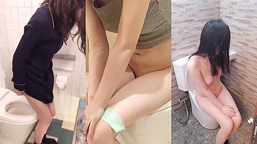 Pissing scene(Japanese slender girl)