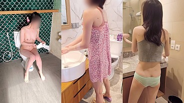 Pissing scene(Japanese slender girl)