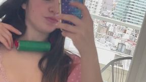 Nezuko from Demon Slayer fucks Monster Dildo