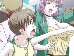 Watch this hot MILF touch her wife in a public train, uncensored!